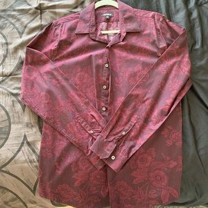 Express Extra-Slim Floral Shirt